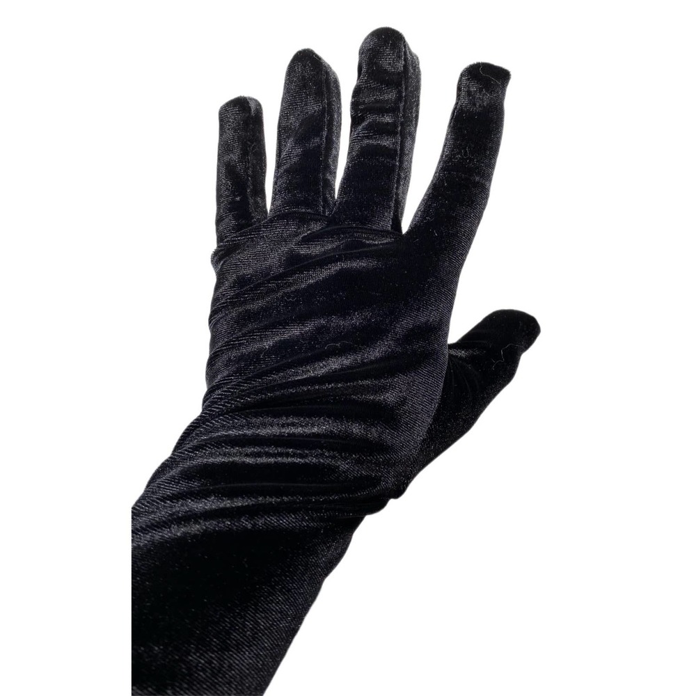Velvet Elbow Length Goth Cosplay Costume Old Money Prom Elegant Gloves  Small